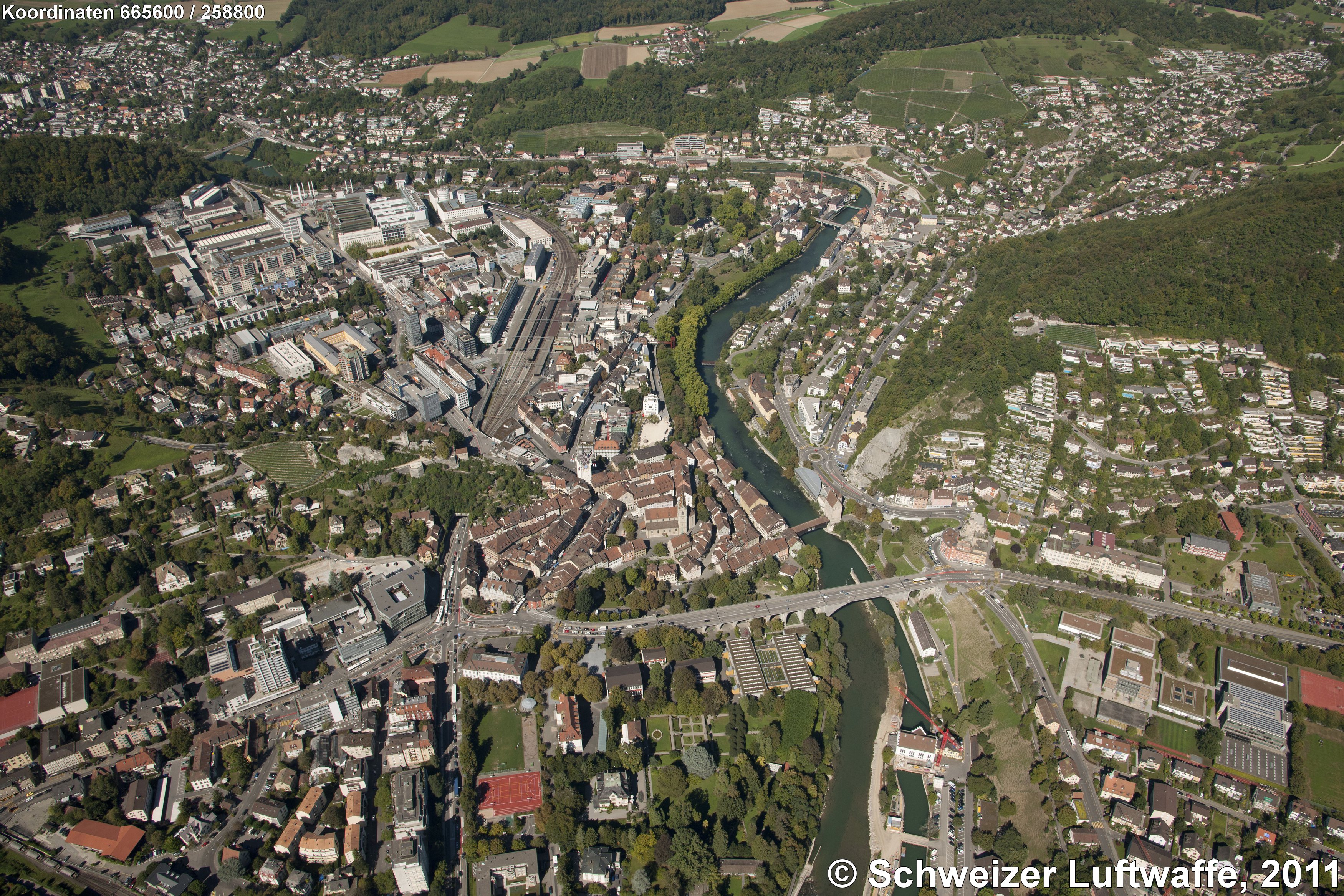 Baden, ehemaliges BBC-Areal, Limmat, Ennetbaden