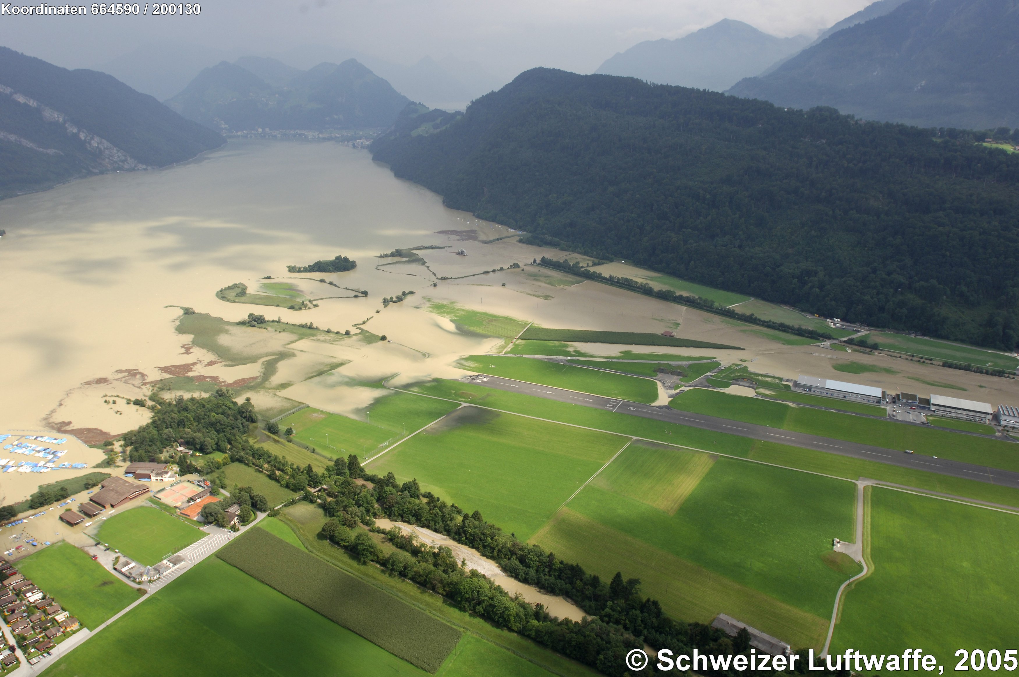 Alpnach; Überschwemmungen am 23. Aug. 2005