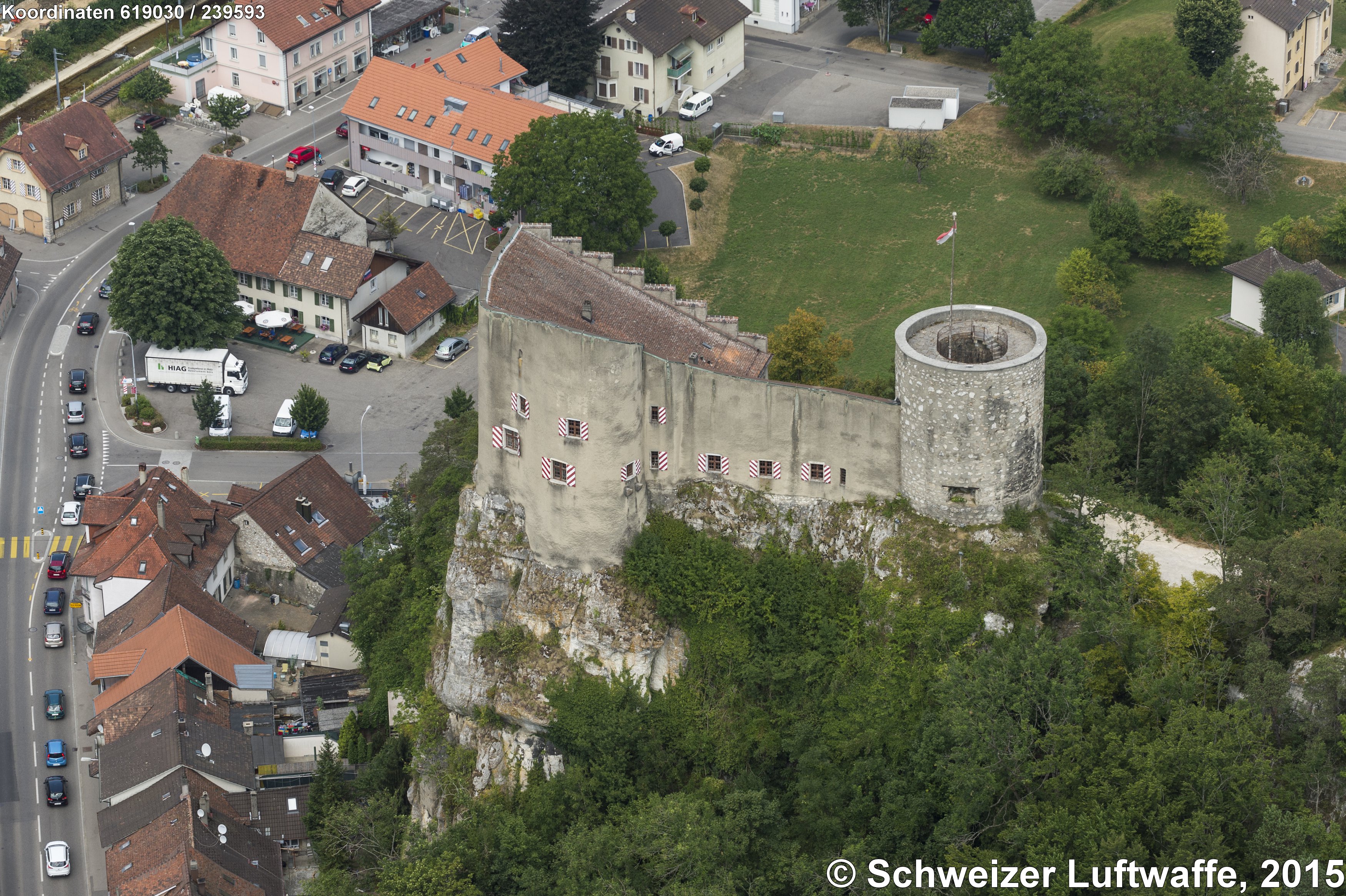Balsthal: Höhenburg Alt-Falkenstein, erbaut um 1250 durch Rudolf I von Falkenstein. Heute: Museum